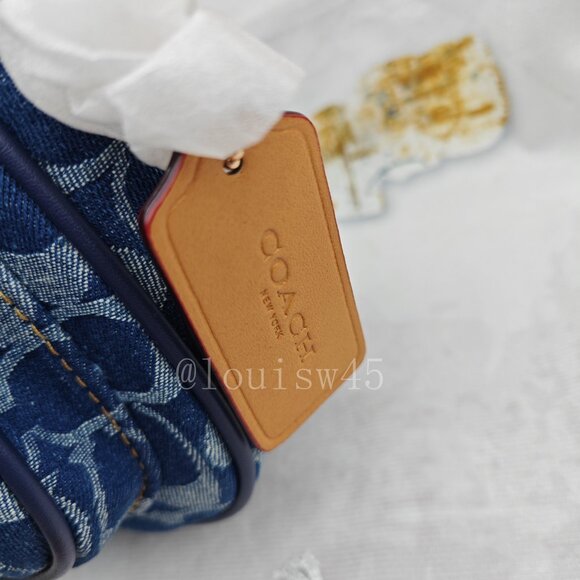 Coach Ashton In Signature Denim Shoulder Bag - Picture 4 of 10